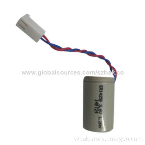 Li-SOCL2 Battery, 3.6V Voltage, 1,200mAh Capacity, Sized 14.5*25.5mm